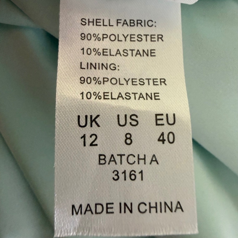 Oh Polly Satin Lowcut Asymmetrical Midi Dress US 8 Racerback Flaws READ Ethereal - Picture 5 of 16